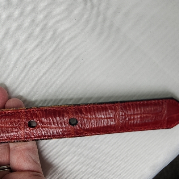 Brighton Reversible Leather Belt Black & Red